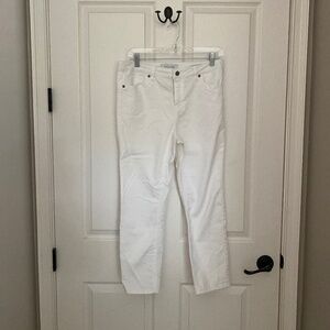 Kenneth Cole reaction white crop pants size 8